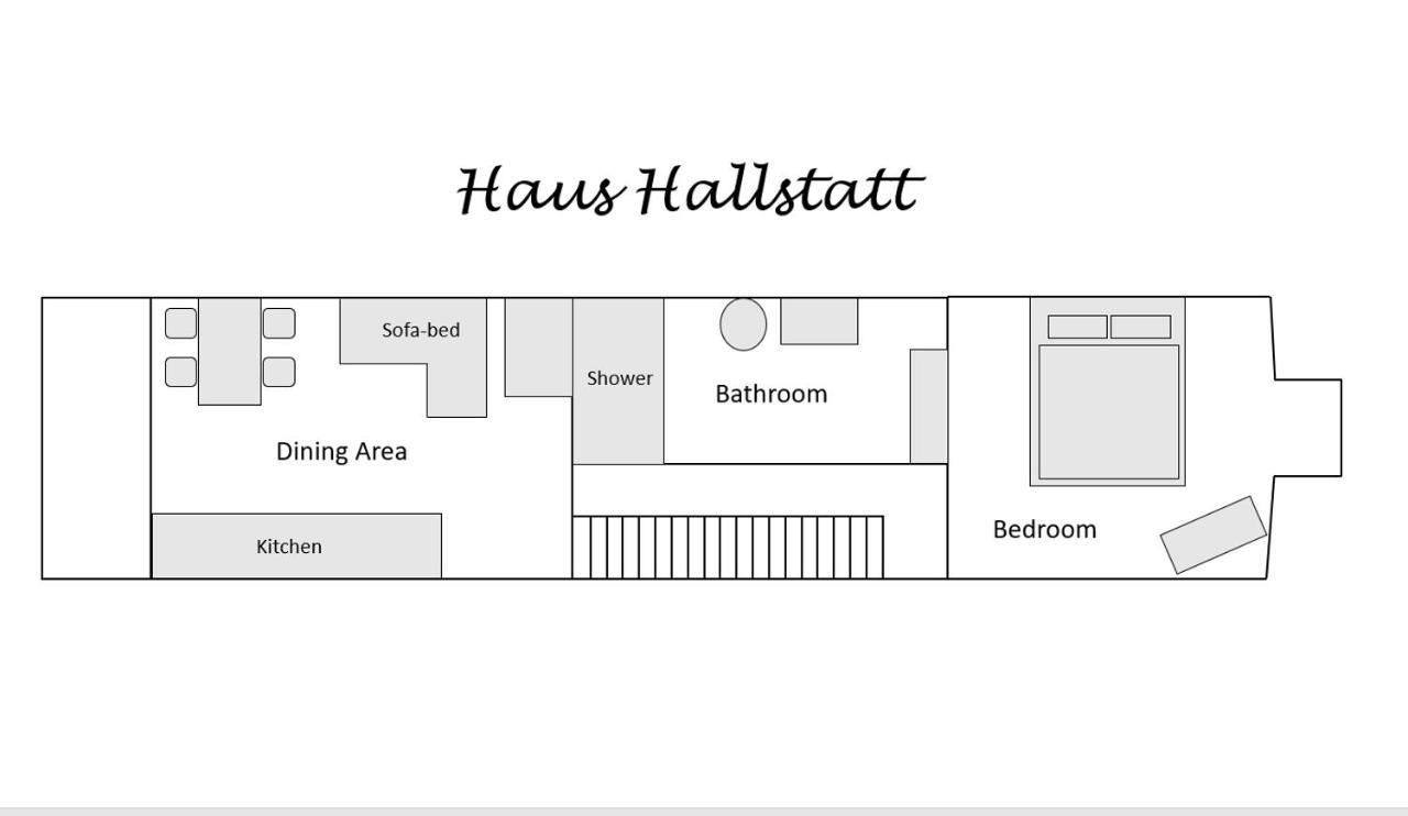 Haus Am Hof - 15Th Century House At The Lake, Near The Marketplace, With A Balcony 할슈타트 외부 사진